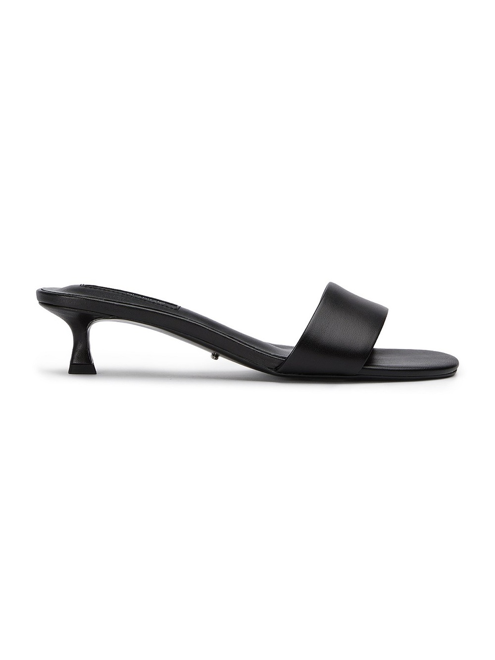 TONY BIANCO Black Leather Penny Sandals Size 5.5